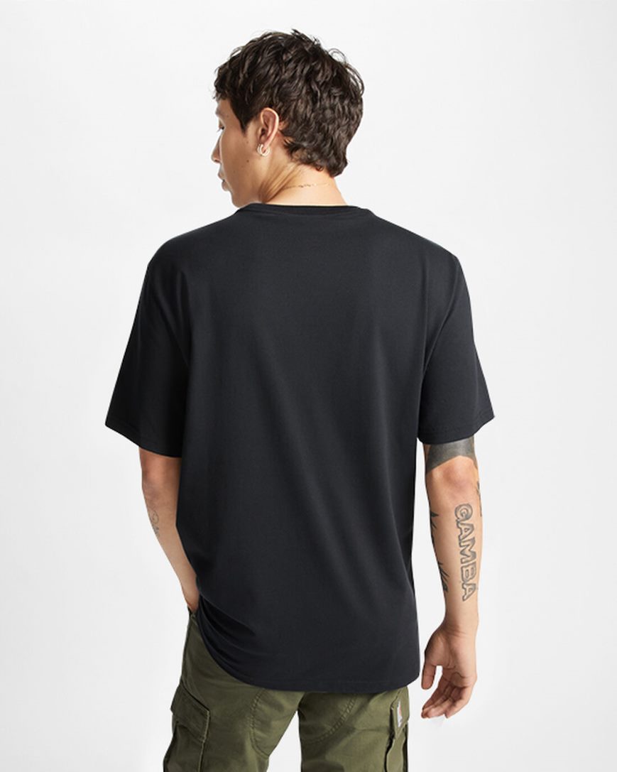 Men's Converse Star Chevron Clouds Graphic T-Shirts Black | AU 49E85E